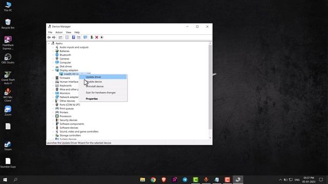How to Update Display Drivers in Windows 10. смотреть онлайн