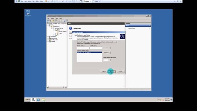install DHCP role and configuration in windows server 2008 смотреть онлайн