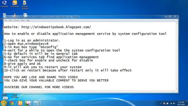 How to enable or disable application management service by system configuration tool смотреть онлайн