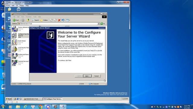Windows Whistler Advanced Server beta 2 build 2433 смотреть онлайн