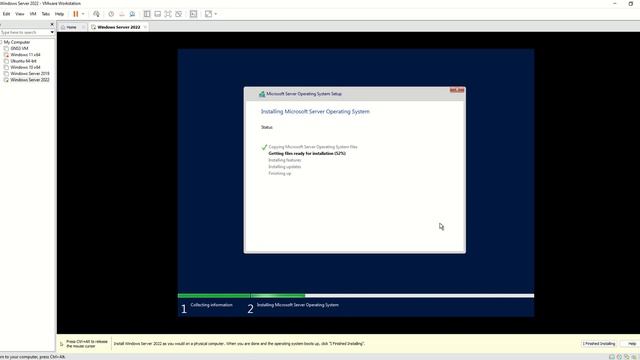 Comment installer Windows sever 2022 dans VMware Workstation смотреть онлайн