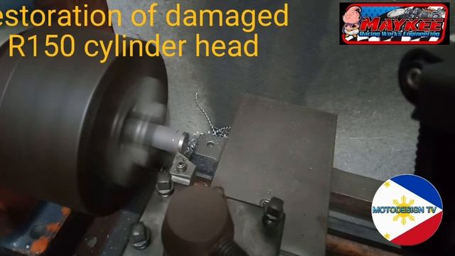 RESTORATION of damaged R150 cylinder head (palit valve seat) смотреть онлайн