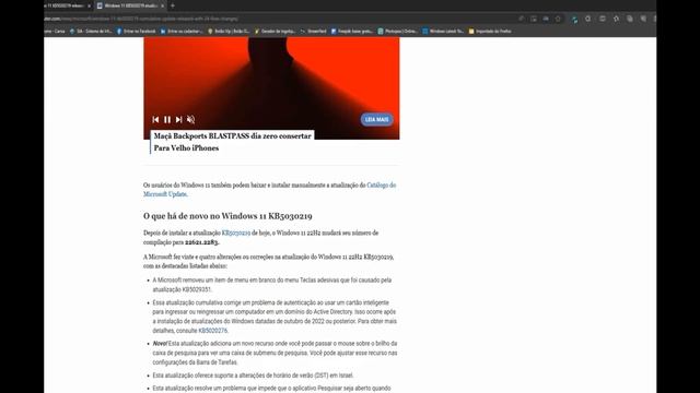 A Microsoft lançou a atualização cumulativa do Windows 11 22H2 KB5030219 смотреть онлайн