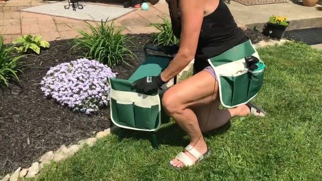 Garden Kneeler and Seat Folding Garden Stool, Gardening Bench Supplies, смотреть онлайн