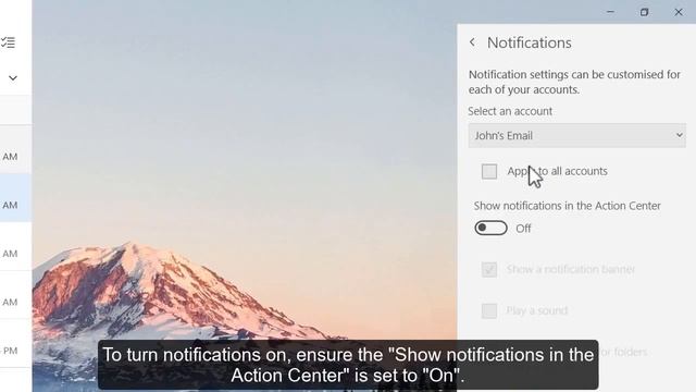 How to configure notification settings in Windows 10 Mail смотреть онлайн