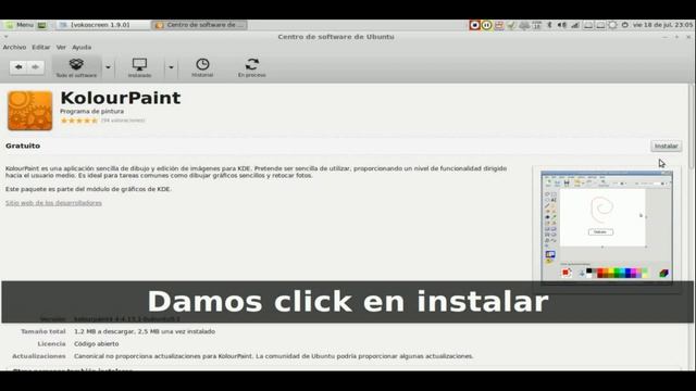 Alternativa a Paint en Linux, Kolourpaint смотреть онлайн