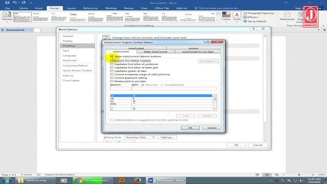 How to Auto Correct Options Setting Microsoft Office 2016 Professional Plus pro смотреть онлайн