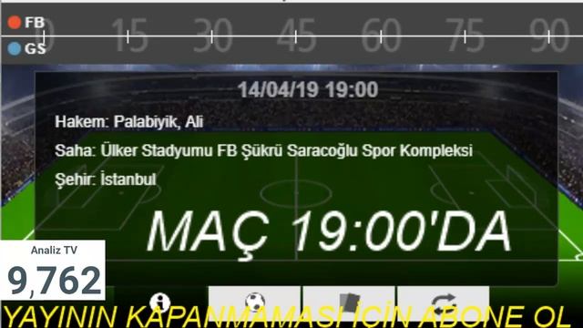 FENERBAHÇE - GALATASARAY | CANLI YAYIN 14.04.2018 DERBİ