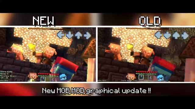 New MOB MOD Graphical update (OLD vs NEW showcase) смотреть онлайн