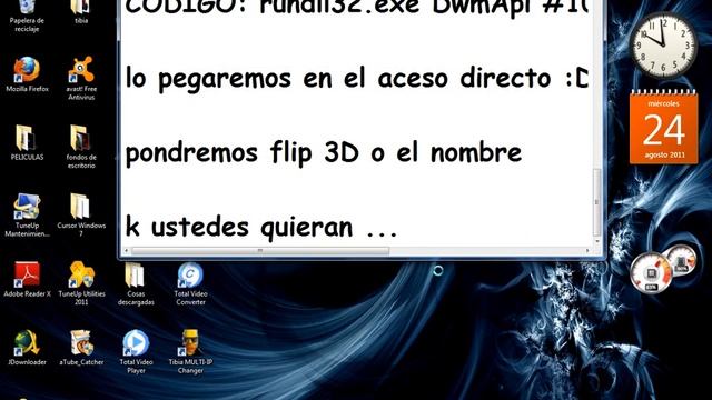 Como activar el flip 3D en windows 7 смотреть онлайн