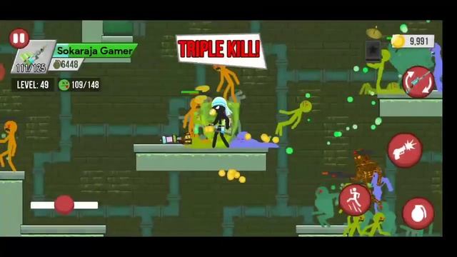Sewer Waste Chapter 6 underpassage Level 46-50 Stickman Zombie Shooter android game смотреть онлайн