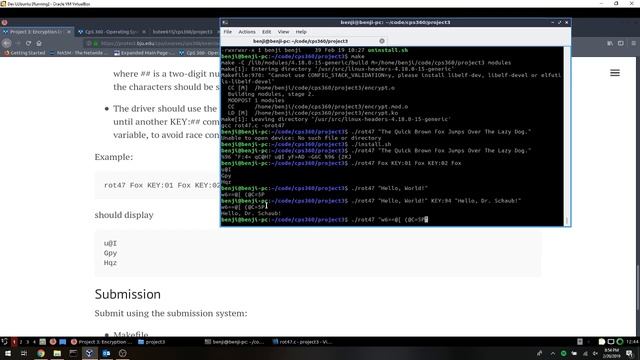 CpS 360 Project 3 - Linux Device Drivers смотреть онлайн