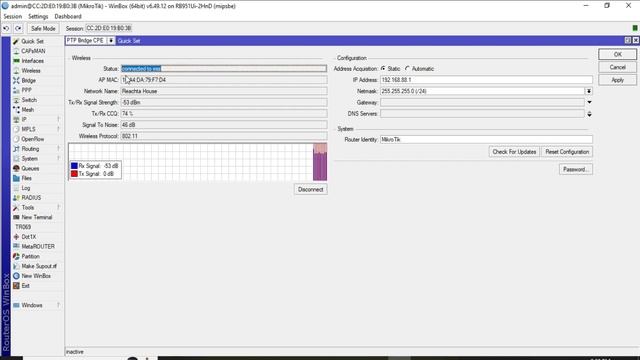RB951Ui-2HnD PTP Bridge CPE Configure смотреть онлайн