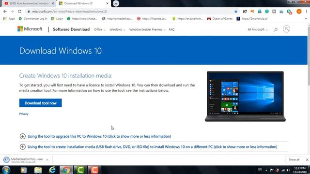 how to download windows 10 os | in telugu | sasidhar telugu tech computers | смотреть онлайн