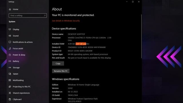 Windows 10 mai System ka properties kaise check kare смотреть онлайн