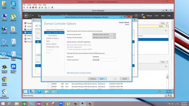 Configuration of ADDS Windows Server 2012 R2 смотреть онлайн