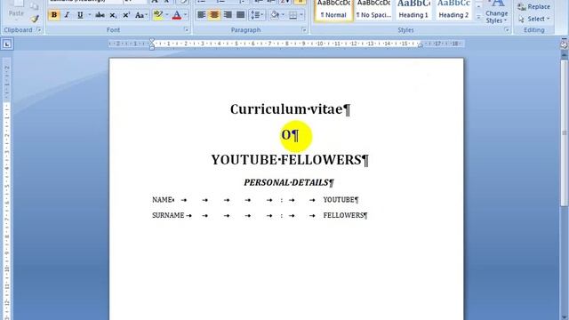 Basics on how to make CV using Microsoft office word 2007 смотреть онлайн