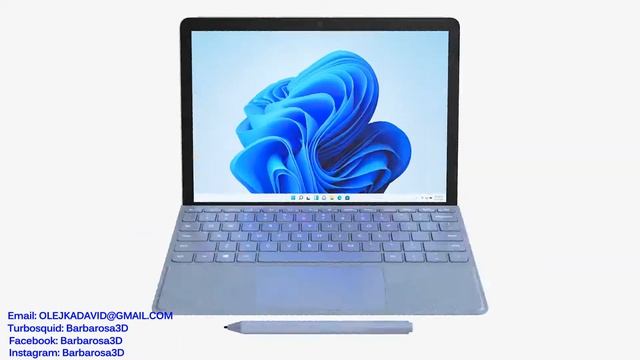 Microsoft Surface Go 3 3d model by Barbarosa3D смотреть онлайн