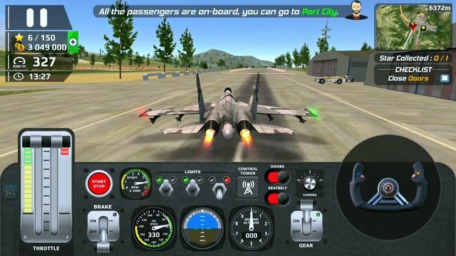 Airplane Flight Pilot Simulator - Emergency Landing Training - Android Gameplay