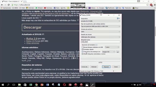 Medios Booteables Como hacer una flash booteable con windows 7 - 10 смотреть онлайн