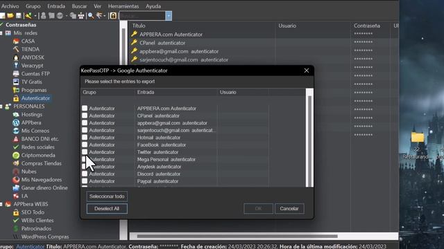 22 - Curso KeePass2 ⭐ Restaurando o Importando Copia de Seguridad de Google Authenticator a teléfon смотреть онлайн