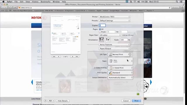 Mac OSX Paper Output - Xerox 5800 Series Training, QDoxs смотреть онлайн