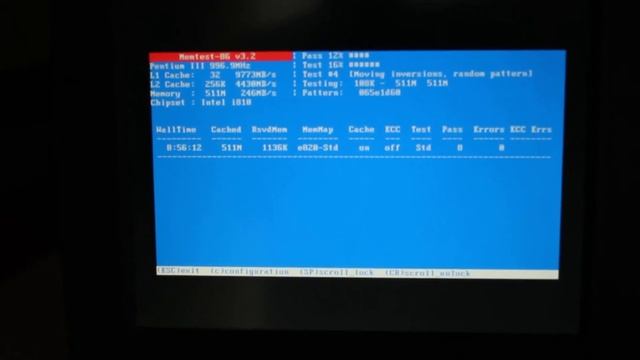 Memtest running onMicros POS system смотреть онлайн