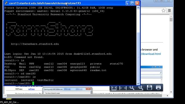 Tutorial for CME 193: Working on Corn from your Windows computer смотреть онлайн