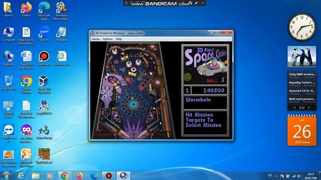 3D Pinball Windows XP-7 Games Playing GamePlay смотреть онлайн