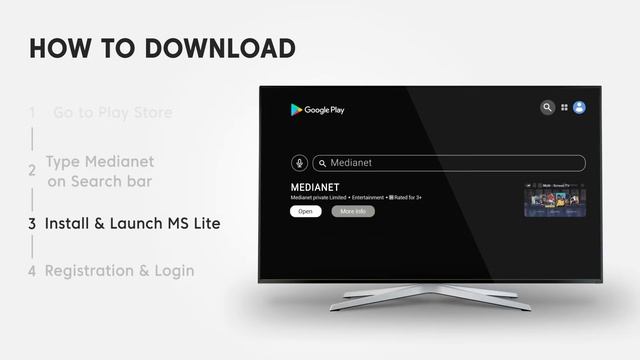 How to download MSLITE application on Android HD TV смотреть онлайн