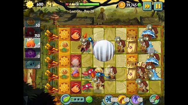 Plants vs Zombies 2 | Lost City Day 28 | Walkthrough смотреть онлайн