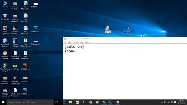 Set own photo on Pen-drive/USB drive Icon смотреть онлайн