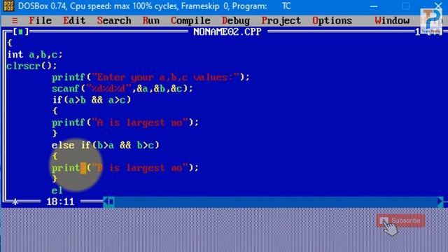 program to find greatest of three numbers in c |#13| смотреть онлайн