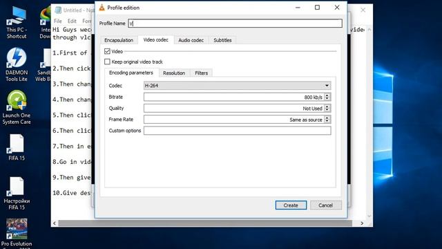 How to Make videos through Vlc in Windows 7,8 or 10 смотреть онлайн