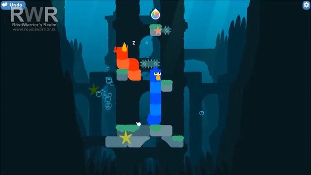 Snakebird Walkthrough - Level 9 смотреть онлайн