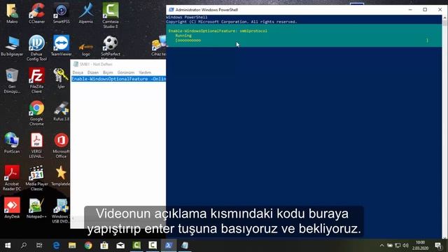 Windows 10'da SMB1 Protokolünü Aktif Etmek | Windows смотреть онлайн