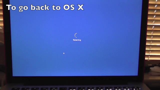 How to go Back to OS X from Windows 10 (Boot Camp) смотреть онлайн