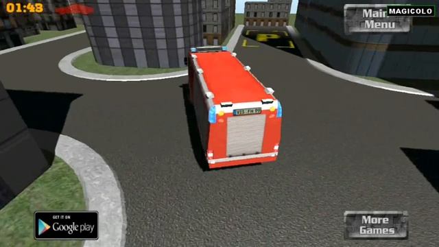 3D Firefighter Parking - Free android game 2014 смотреть онлайн
