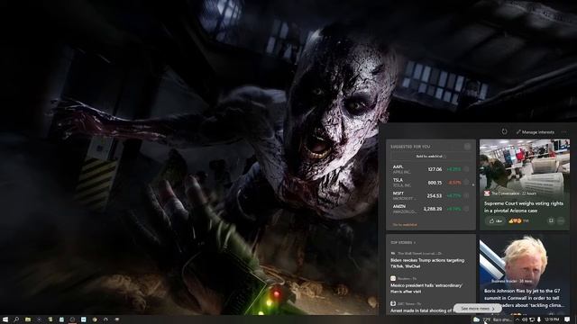 How To Disable The Weather News & Interests Widget From The Taskbar In Windows 10 смотреть онлайн