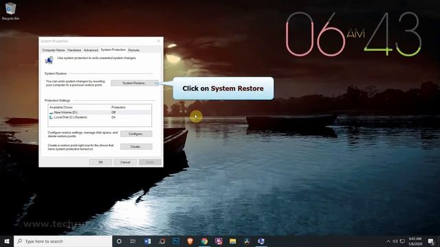 How to Create a System Restore Point in Windows 10 | 2021 смотреть онлайн