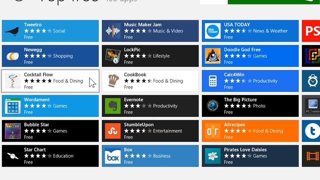 Windows 8.0 Professional - Install an App from the Windows Store смотреть онлайн