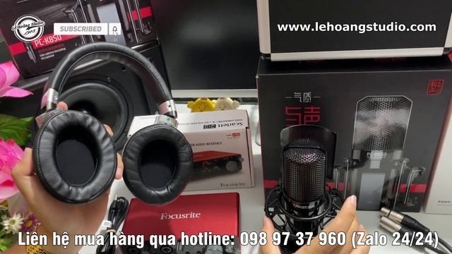 LHS | Combo Focusrite 2i2 Gen3 + Takstar PC K850 + Pro82 Thu Âm Mix Nhạc Chuẩn Phòng Thu |098973796 смотреть онлайн
