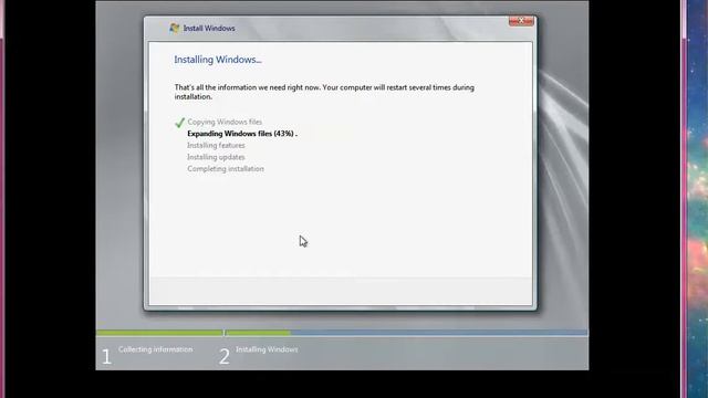 Installing Windows Server 2008, Enterprise Edition using VMware Workstation Pro смотреть онлайн