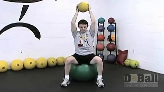 D-Ball Slam Ball Snatches While Seated on Stability Ball смотреть онлайн