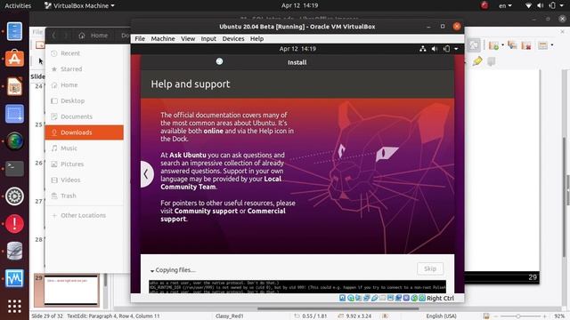 Ubuntu 20 04 Beta 2020 - Installation in Virtual Box Environment - LPIC practice install смотреть онлайн
