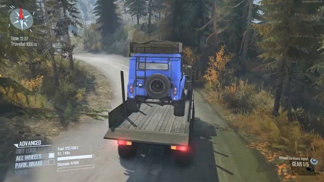 Spintires: MudRunner Jeep Loading on Truck | Extreme Road смотреть онлайн