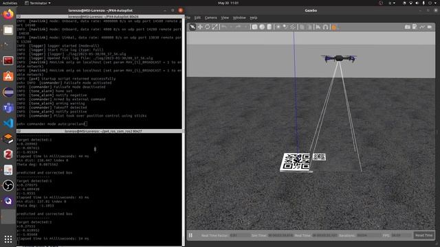 PX4 Drone Precision Landing Gazebo Simulation смотреть онлайн