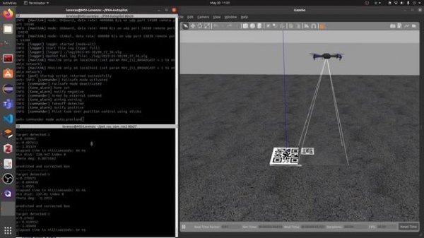 PX4 Drone Precision Landing Gazebo Simulation