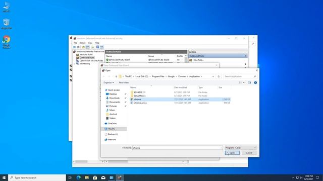 Block a program from accessing the internet - Windows firewall смотреть онлайн