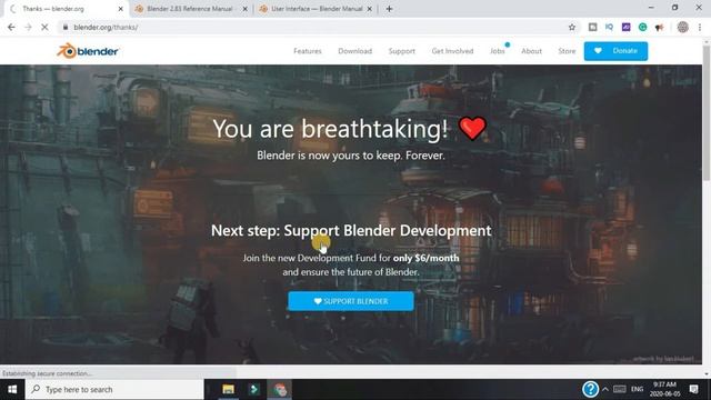Blender 3D Animation: How to Download and Install || Lesson 1 смотреть онлайн